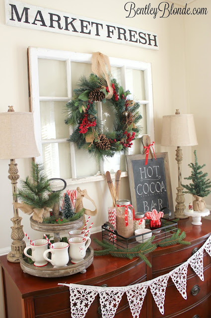 Holiday Brunch | Holiday Table Setting, Hot Cocoa Bar & Decor!